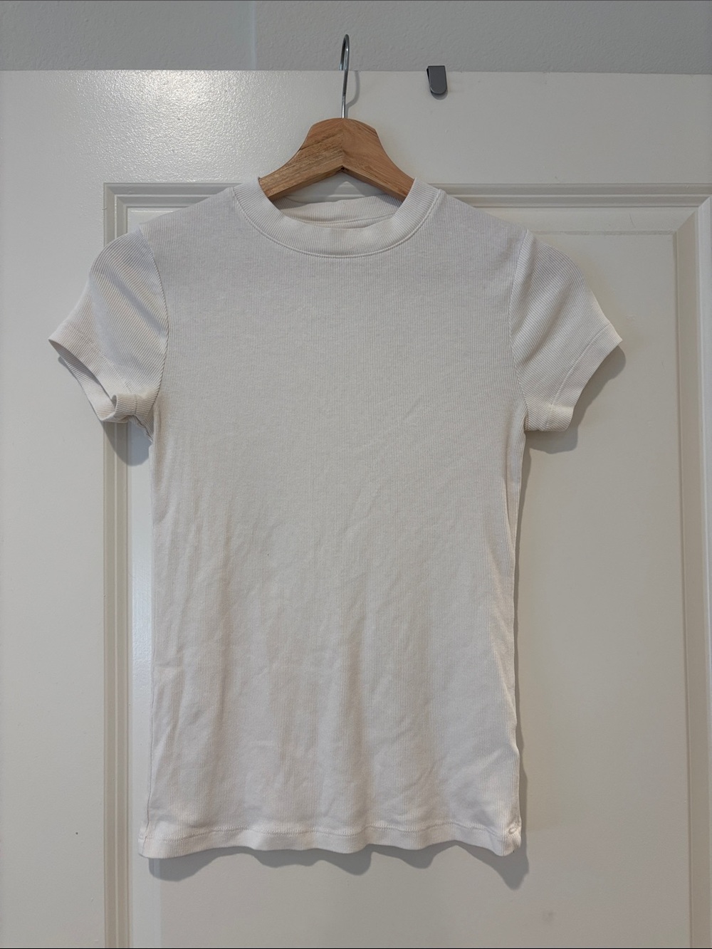 Classic Short Sleeve Crewneck Tee in White